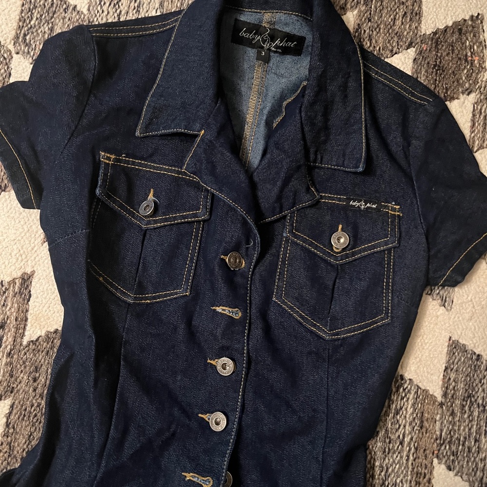 Denim Baby Phat jumpsuit size 3 - Picture 4 of 9